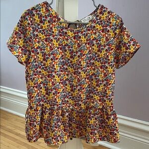 Molly Bracket Multicolor Floral Blouse